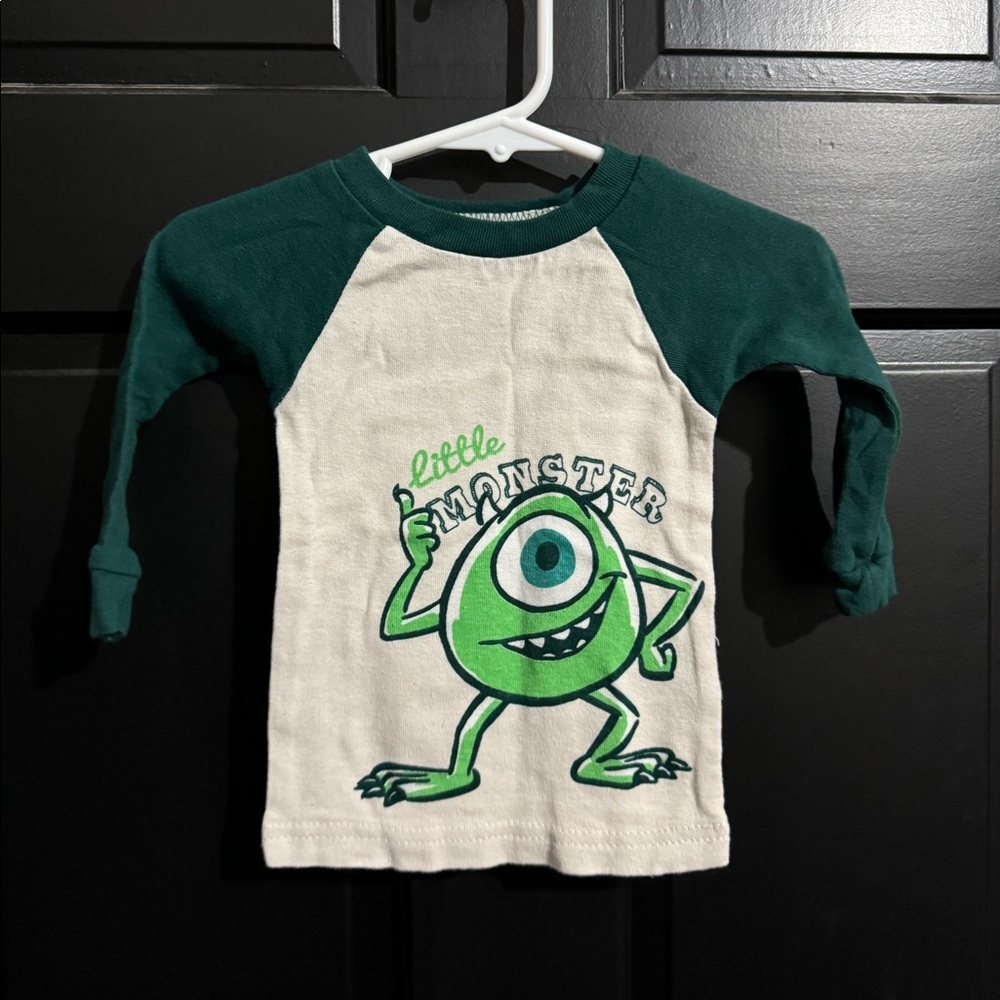 12 month little monster tshirt